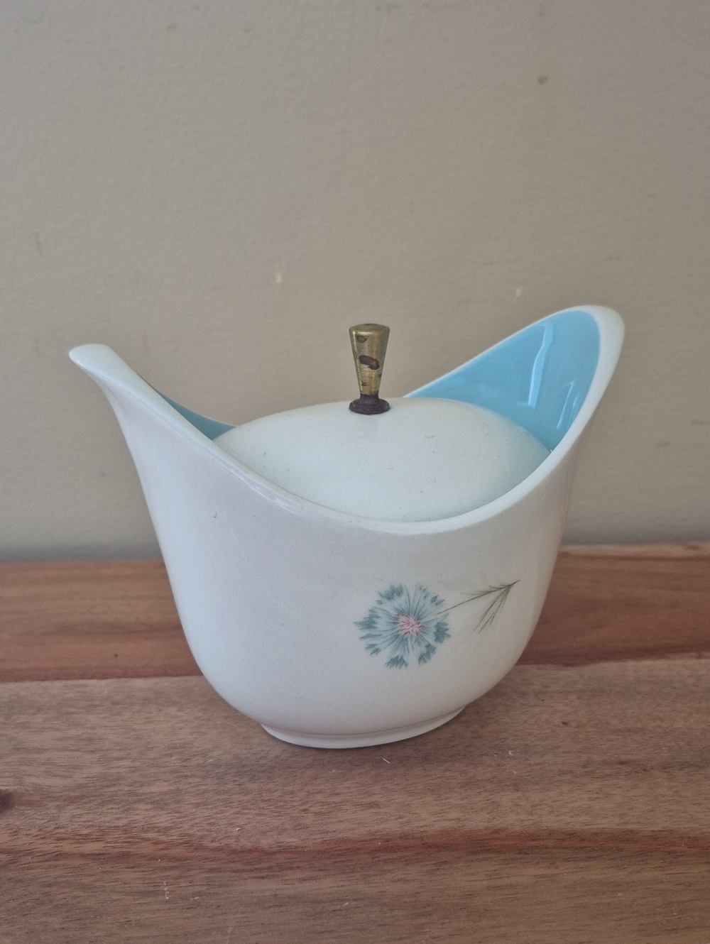 Taylor Smith & Taylor Ever Yours Boutonniere Vintage Sugar Bowl with Lid